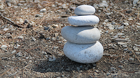 Wallpaper Steinstapel